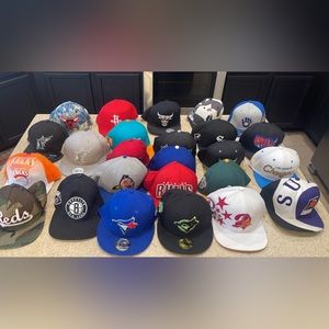 Snapbacks, and fitted hats